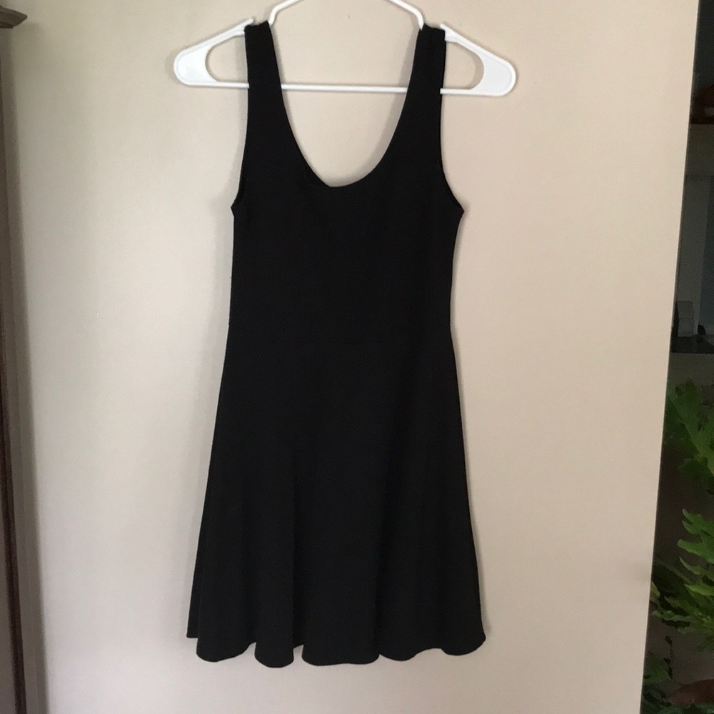 Plain black dress